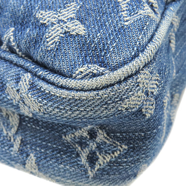 ルイヴィトン LOUIS VUITTON バムバッグ M95347 ブルー モノグラムデニム ボディバッグ ゴールド金具 青 デニム