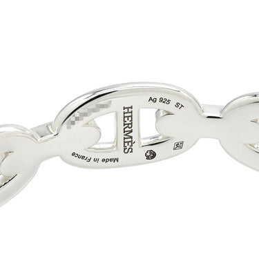 エルメス HERMES シェーヌダンクル アンシェネ ダブルブレス シルバー シルバー925 ST バングル SV925 Ag925