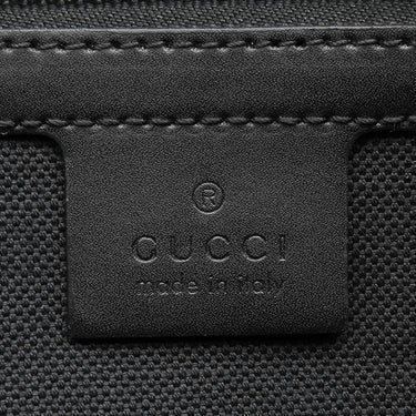 グッチ GUCCI ソフト ベルトバッグ 474293 ブラック GGスプリームキャンバス ボディバッグ シルバー金具 ウェブ ウエストバッグ