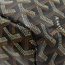 ゴヤール GOYARD サンルイPM ブラック PVCコーティングキャンバス ゴヤールディンキャンバス シュヴロッシュカーフスキン トートバッグ シルバー金具 新品 未使用 ヘリンボーン