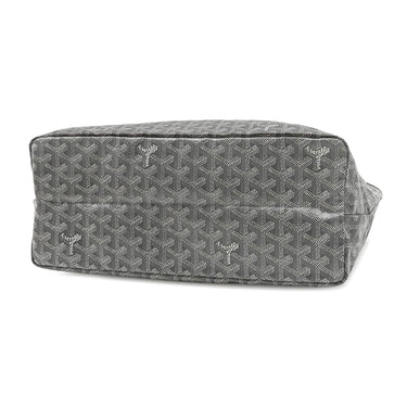 ゴヤール GOYARD サンルイPM グレー PVCコーティングキャンバス ゴヤールディンキャンバス シュヴロッシュカーフスキン トートバッグ シルバー金具 新品 未使用 リバーシブル ヘリンボーン