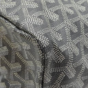 ゴヤール GOYARD サンルイPM グレー PVCコーティングキャンバス ゴヤールディンキャンバス シュヴロッシュカーフスキン トートバッグ シルバー金具 新品 未使用 リバーシブル ヘリンボーン