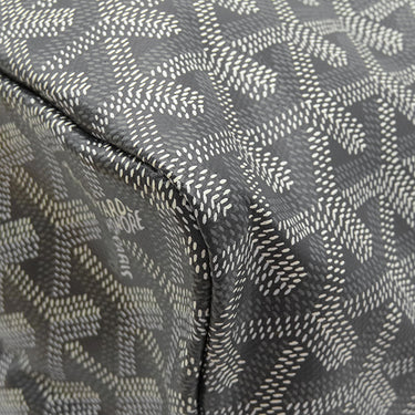ゴヤール GOYARD サンルイPM グレー PVCコーティングキャンバス ゴヤールディンキャンバス シュヴロッシュカーフスキン トートバッグ シルバー金具 新品 未使用 リバーシブル ヘリンボーン