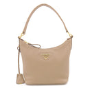 プラダ Prada 1BC278 FOMUH CAMMEO レザー ヴィッテロダイノソフト ショルダーバッグ ゴールド金具 カメオベージュ VIT.DAINO SOFT