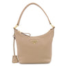 プラダ Prada 1BC278 FOMUH CAMMEO レザー ヴィッテロダイノソフト ショルダーバッグ ゴールド金具 カメオベージュ VIT.DAINO SOFT