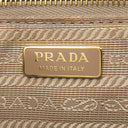 プラダ Prada 1BC278 FOMUH CAMMEO レザー ヴィッテロダイノソフト ショルダーバッグ ゴールド金具 カメオベージュ VIT.DAINO SOFT