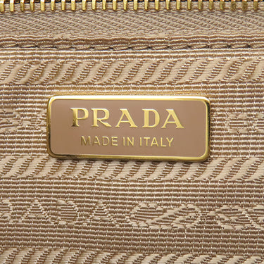 プラダ Prada 1BC278 FOMUH CAMMEO レザー ヴィッテロダイノソフト ショルダーバッグ ゴールド金具 カメオベージュ VIT.DAINO SOFT