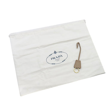 プラダ Prada 1BC278 FOMUH CAMMEO レザー ヴィッテロダイノソフト ショルダーバッグ ゴールド金具 カメオベージュ VIT.DAINO SOFT