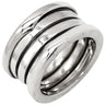 ブルガリ BVLGARI ビーゼロワン B-zero1 3バンド ホワイトゴールド K18WG #50(JP10) リング 指輪 18K WG 750 18金 9号