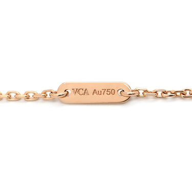 ヴァンクリーフアーペル Van Cleef & Arpels スウィート アルハンブラ ペンダント VCARN59M00 レッド×ローズゴールド K18PG カーネリアン ネックレス ピンクゴールド 赤 750 18K