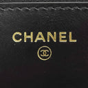 シャネル Chanel マトラッセ チェーンウォレット AP2703 ブラック カーフ チェーンウォレット シャンパンゴールド金具 黒