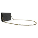 シャネル Chanel マトラッセ チェーンウォレット AP2703 ブラック カーフ チェーンウォレット シャンパンゴールド金具 黒