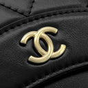 シャネル Chanel マトラッセ チェーンウォレット AP2703 ブラック カーフ チェーンウォレット シャンパンゴールド金具 黒
