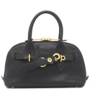 ミュウミュウ MIU MIU アバンチュール トップハンドル スモール 5BB169 ブラック シープスキン 2WAYバッグ ヴィンテージ金具 黒 ロゴ ハンドバッグ ショルダー