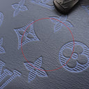 ルイヴィトン LOUIS VUITTON ディスカバリー バムバッグ PM M45729 ブルー×ネイビー レザー モノグラムシャドウレザー ボディバッグ マットブラック金具 ウエストバック 青 紺