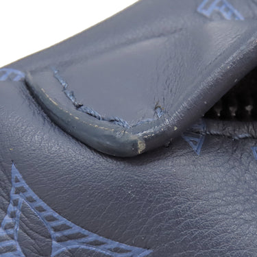 ルイヴィトン LOUIS VUITTON ディスカバリー バムバッグ PM M45729 ブルー×ネイビー レザー モノグラムシャドウレザー ボディバッグ マットブラック金具 ウエストバック 青 紺