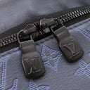 ルイヴィトン LOUIS VUITTON ディスカバリー バムバッグ PM M45729 ブルー×ネイビー レザー モノグラムシャドウレザー ボディバッグ マットブラック金具 ウエストバック 青 紺