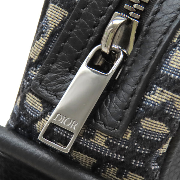 CHRISTIAN DIOR メッセンジャーバッグ ネイビー/ベージュ クリスチャン・ディオール Christian Dior オブリーク メッセンジャー
