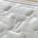 ルイヴィトン LOUIS VUITTON クッサンPM M21769 シルバー レザー ラムレザー ショルダーバッグ ゴールド金具 チェーンショルダー