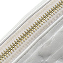 ルイヴィトン LOUIS VUITTON クッサンPM M21769 シルバー レザー ラムレザー ショルダーバッグ ゴールド金具 チェーンショルダー