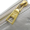 ルイヴィトン LOUIS VUITTON クッサンPM M21769 シルバー レザー ラムレザー ショルダーバッグ ゴールド金具 チェーンショルダー