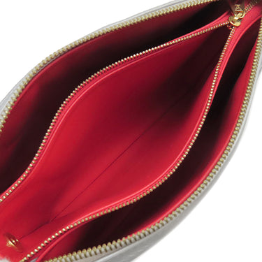 ルイヴィトン LOUIS VUITTON クッサンPM M21769 シルバー レザー ラムレザー ショルダーバッグ ゴールド金具 チェーンショルダー