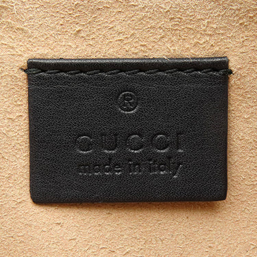 グッチ GUCCI GGマーモント 453878 ブラック レザー ショルダーバッグ ゴールド金具 黒 ポシェット