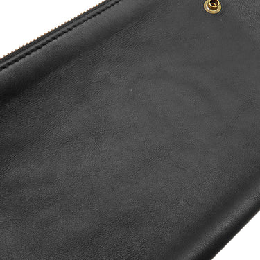 グッチ GUCCI GGマーモント 453878 ブラック レザー ショルダーバッグ ゴールド金具 黒 ポシェット