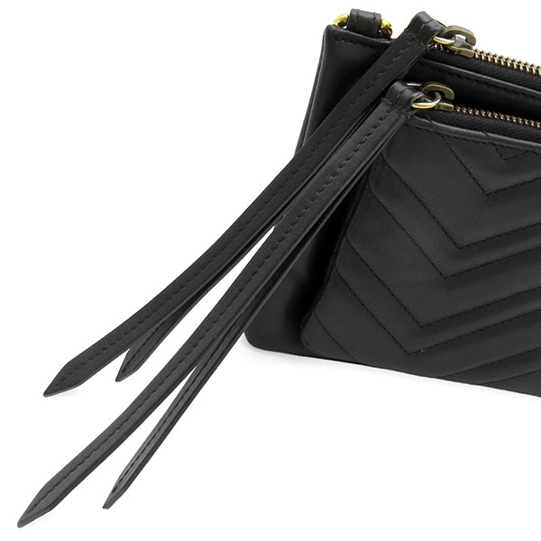 グッチ GUCCI GGマーモント 453878 ブラック レザー ショルダーバッグ