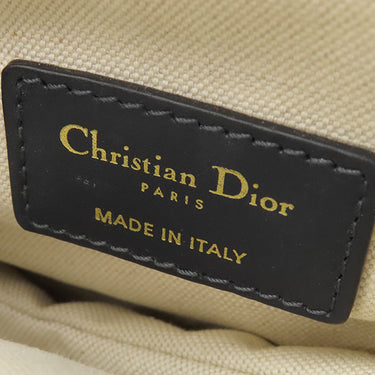 クリスチャン・ディオール Christian Dior サドルバッグ スモール M0457CTZQ_M928 ネイビー キャンバス オブリークジャカード ショルダーバッグ マットゴールド金具 ストラップ付き