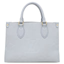 ルイヴィトン LOUIS VUITTON オンザゴー PM M46840 ライトブルー モノグラムアンプラント 2WAYバッグ ゴールド金具