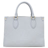 ルイヴィトン LOUIS VUITTON オンザゴー PM M46840 ライトブルー モノグラムアンプラント 2WAYバッグ ゴールド金具