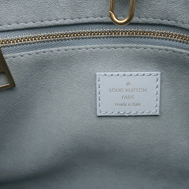 ルイヴィトン LOUIS VUITTON オンザゴー PM M46840 ライトブルー モノグラムアンプラント 2WAYバッグ ゴールド金具