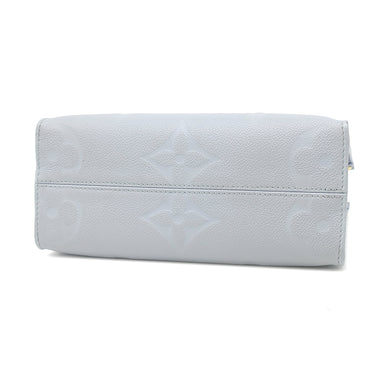 ルイヴィトン LOUIS VUITTON オンザゴー PM M46840 ライトブルー モノグラムアンプラント 2WAYバッグ ゴールド金具