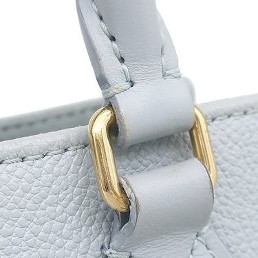 ルイヴィトン LOUIS VUITTON オンザゴー PM M46840 ライトブルー モノグラムアンプラント 2WAYバッグ ゴールド金具