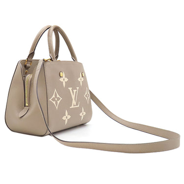 ルイヴィトン LOUIS VUITTON モンテーニュBB M45489 トゥルトレール×クレーム モノグラムアンプラント バイカラーモノグラムアンプラント 2WAYバッグ ゴールド金具 ショルダーバッグ