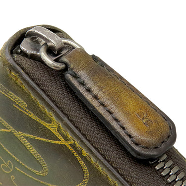 ベルルッティ BERLUTI イタウバ スクリットレザー マルチカラー レザー 長財布 シルバー金具 カリグラフィ ゴールデンパティーヌ