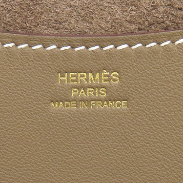エルメス HERMES インザループ 23 エトゥープ トリヨンクレマンス ヴォースイフト ハンドバッグ ゴールド金具 グレージュ 2025年製