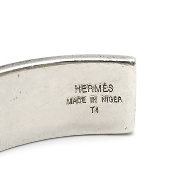 エルメス HERMES トゥアレグ バングル シルバー シルバー925 T4 ブレスレット オープンバングル AG925 SV925 手彫り