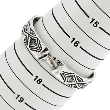 エルメス HERMES トゥアレグ バングル シルバー シルバー925 T4 ブレスレット オープンバングル AG925 SV925 手彫り