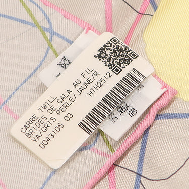 エルメス HERMES カレ90 CARRE H004310S 03 グリペール×イエロー×ピンク シルク スカーフ 新品 未使用 【ブリッド ドゥ ガラ オ フィル ドゥ ソワ】