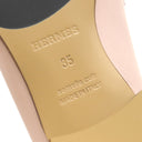 エルメス HERMES ロワイヤル ローファー H241072Z ローズポーセリン×ホワイト ゴートスキン カーフ #35 ローファー シルバー金具 フリンジ H金具 モカシン