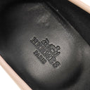 エルメス HERMES ロワイヤル ローファー H241072Z ローズポーセリン×ホワイト ゴートスキン カーフ #35 ローファー シルバー金具 フリンジ H金具 モカシン