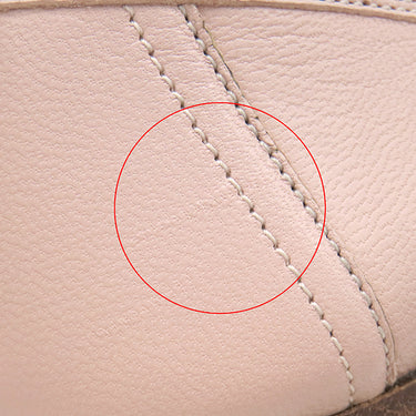 エルメス HERMES ロワイヤル ローファー H241072Z ローズポーセリン×ホワイト ゴートスキン カーフ #35 ローファー シルバー金具 フリンジ H金具 モカシン