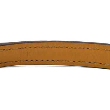 エルメス HERMES リヴァル ドゥブルトゥール エトゥープ レザー GP T2 ブレスレット ローズゴールド金具 ピンクゴールド 二重 二連 スタッズ