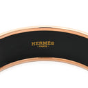 エルメス HERMES エマイユ GM ファニーアイスクリーム ホワイト×マルチカラー GP 七宝焼き バングル ローズゴールド金具 PG金具 シェーヌダンクル柄