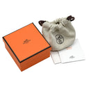 エルメス HERMES エマイユ GM ファニーアイスクリーム ホワイト×マルチカラー GP 七宝焼き バングル ローズゴールド金具 PG金具 シェーヌダンクル柄