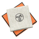 エルメス HERMES シェーヌダンクル トレッセ オレンジ×ホワイト×ゴールド レザー GP スカーフリング カレ90用