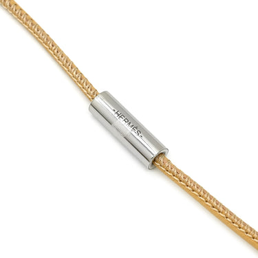 エルメス HERMES Hエキップ フォーブル×パステル バッファローホーン レザー ラッカー ネックレス ベージュ ピンク バッファローホーン 新品 未使用