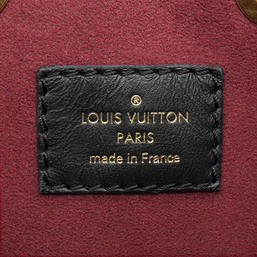 ルイヴィトン LOUIS VUITTON ネオノエ MM M45497 ブラック×ベージュ モノグラムアンプラント ハンドバッグ ゴールド金具 黒 ストラップ欠品